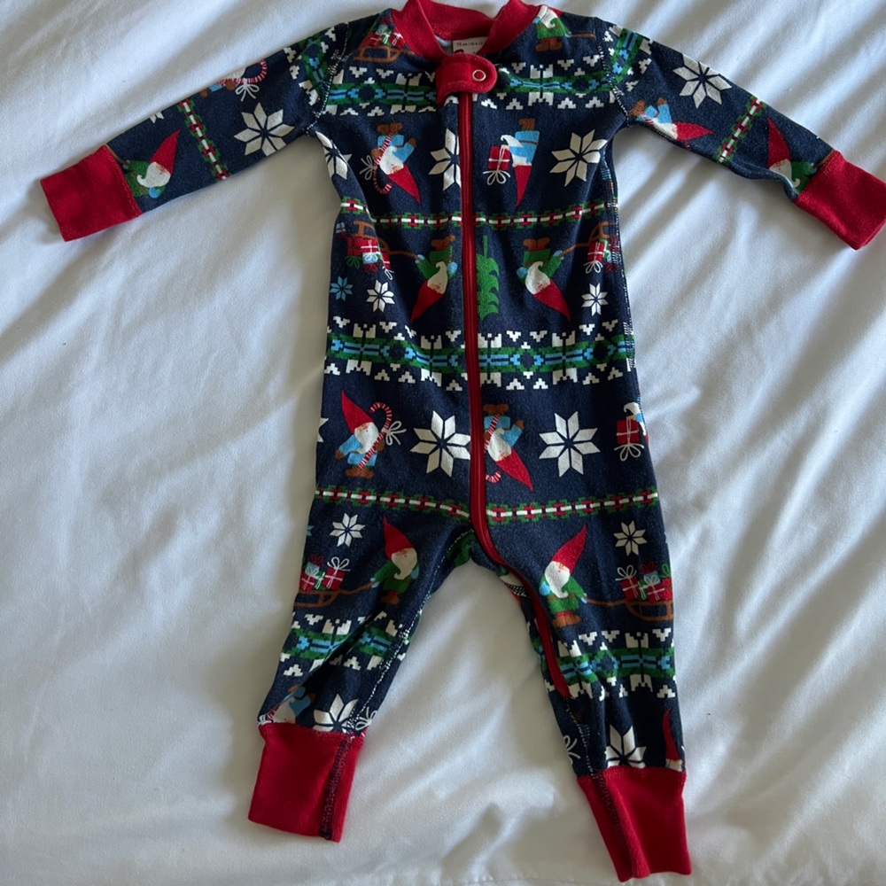 Hanna Andersson Christmas Gnome Onesie